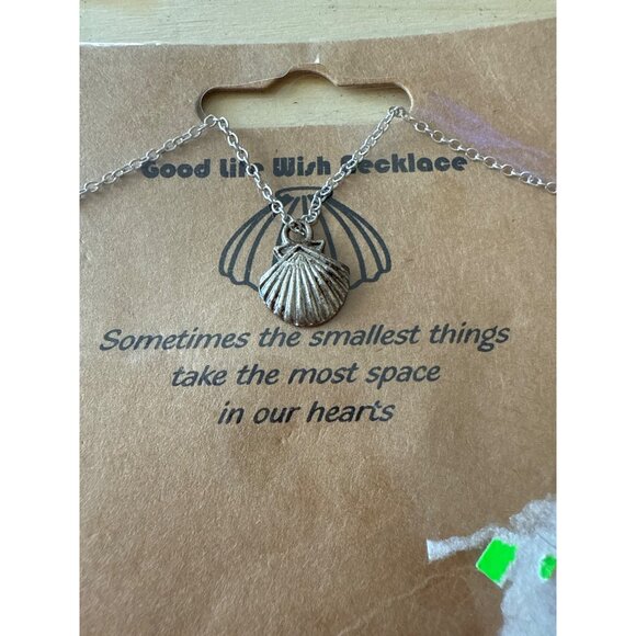 Good Life Wish Necklace With Shell Charm For Women - Picture 2 of 4